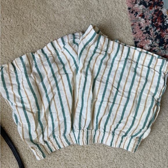 Madewell Striped Linen Shorts Relaxed Fit - Picture 4 of 6
